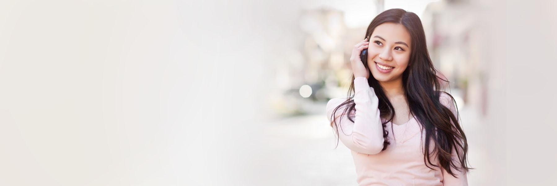 Woman scheduling a dentist appointment